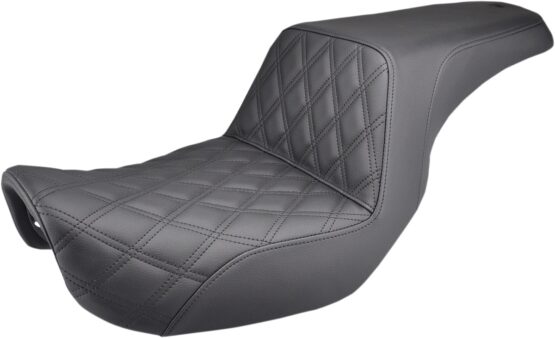 Step-Up Front Lattice Stitch 2-Up Seat Black Gel