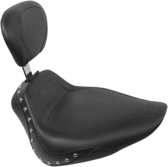 Studded Vinyl Solo Seat w/Backrest