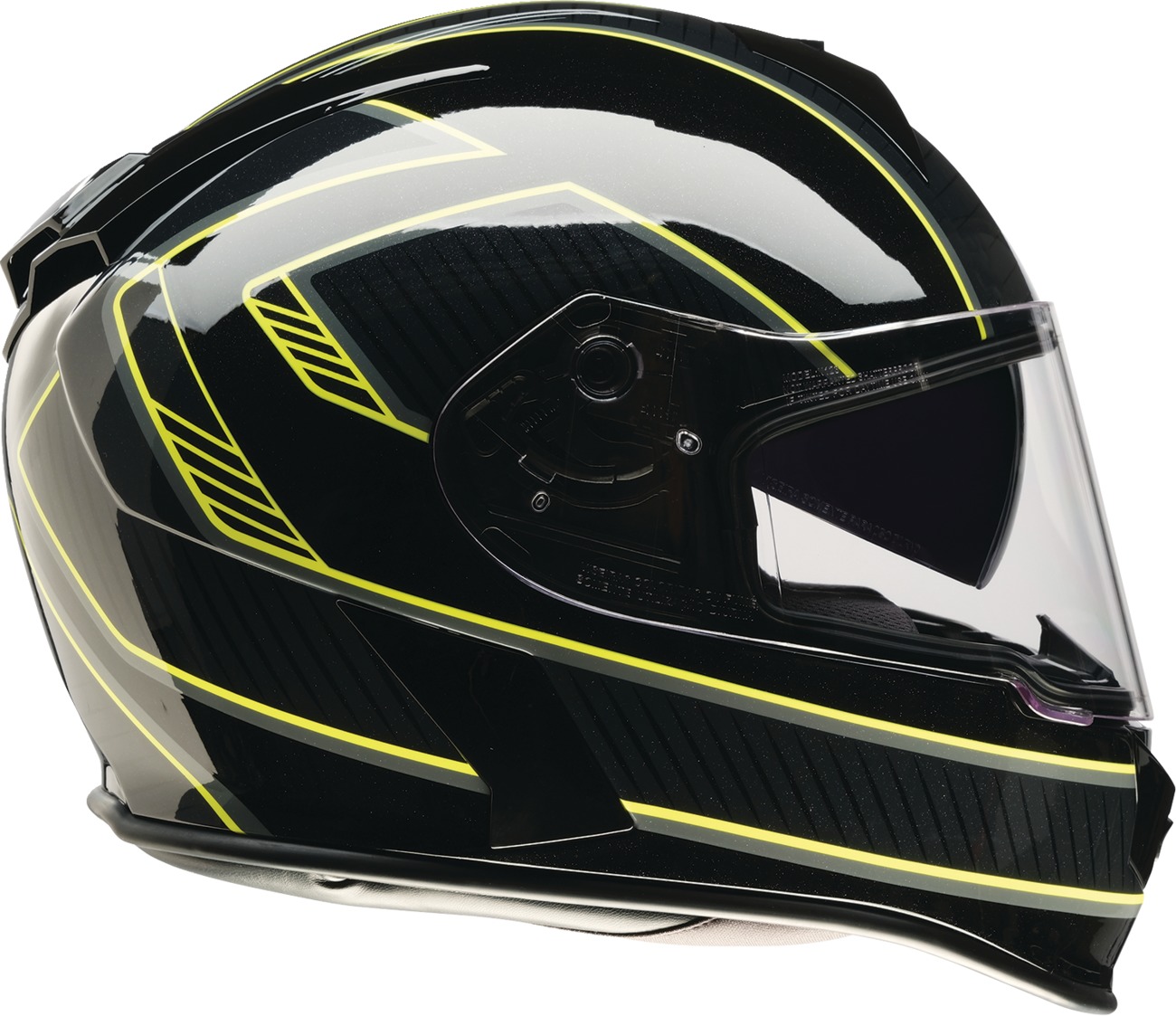 Z1R Warrant Amplify Helmet Gloss Black/Hi-Vis - Large - Image 4