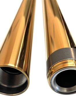 PRO-ONE Gold Fork Tubes 39mm 24.25in Pair For Harley-Davidson
