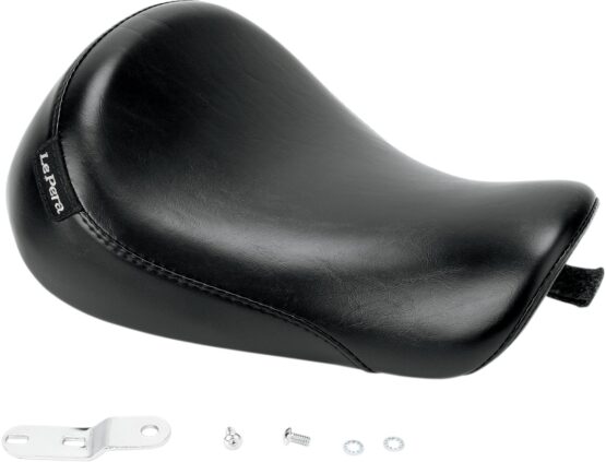 Silhouette Smooth Vinyl Solo Seat Black Foam Low