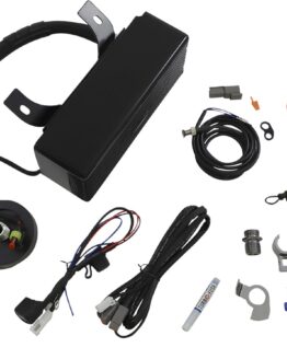 UltraCool RF-1G Front Mount Oil Cooler Kit Black For Harley Touring 94-08