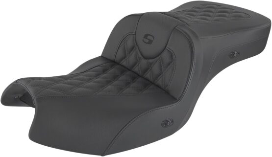 Heated Road Sofa Lattice 2-Up Seat - Black