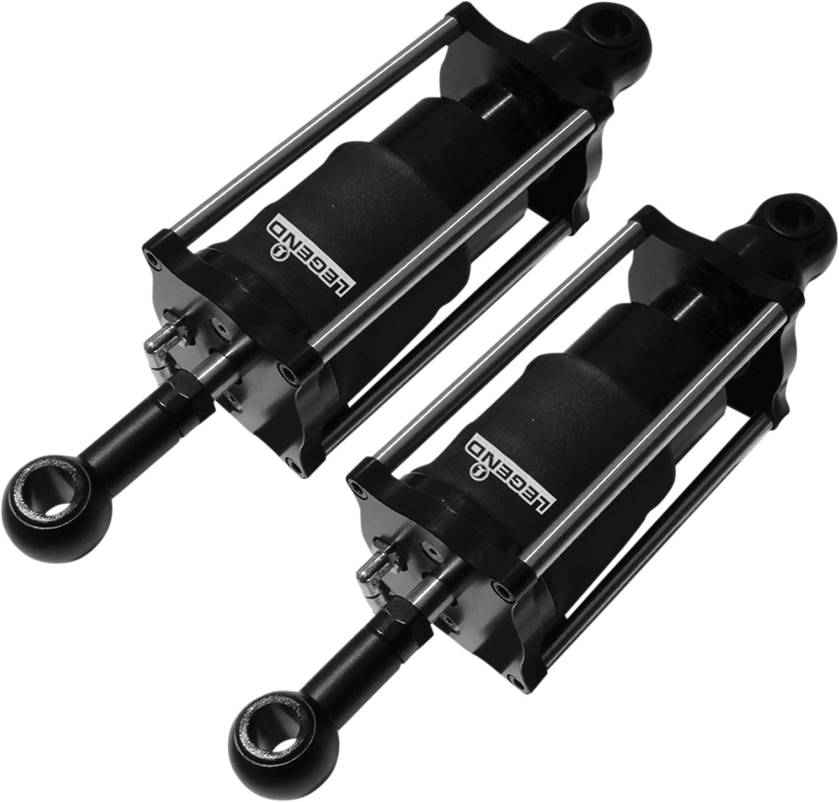 Legend Air Suspension Shocks Black For Harley Softail 1989-1999 - Image 4