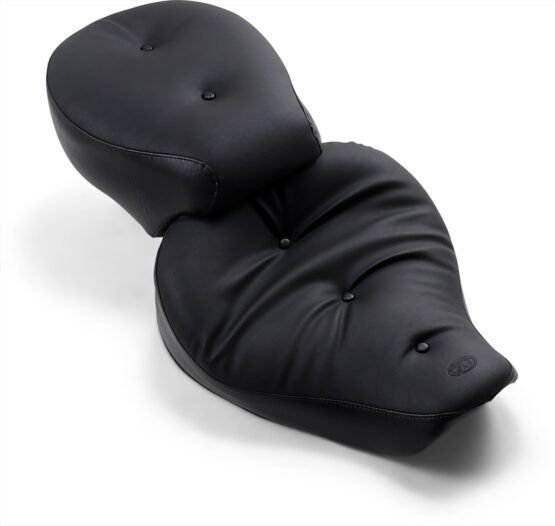 Regal Pillow Vinyl 2-Up Seat - Black