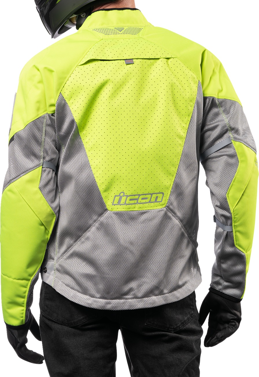 ICON Mesh AF Jacket Men's Hi-Vis/Gray - L - Image 4