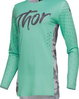 Thor Womens SPORTMODE Shadow Jersey XS Gray Green Teal