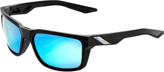 Daze Sunglasses Black w/ Blue Mirror Lens - Image 3