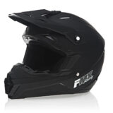 FMX N-600 Medium Motocross Helmet, Matte Black, Double D Closure, DOT Approved - Image 2