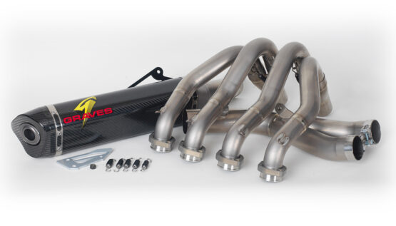 Full Exhaust w/ Carbon Fiber Muffler & Titanium Tubing