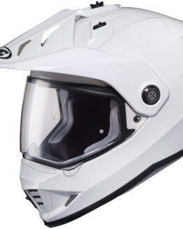 DS-X1 Solid White Dual-Sport Helmet Large