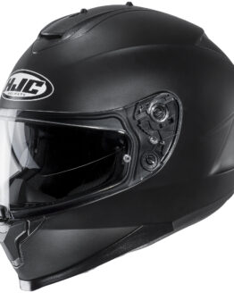 C70 Semi-Flat Black Full-Face Street Motorcycle Helmet X-Small