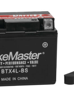 BikeMaster Maintenance Free Battery BTX4L-BS Replaces YTX4L-BS 12V 40CCA