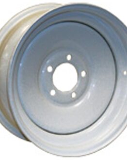 American Tire & Wheel 10x6 Solid 4-Hole White Wheel