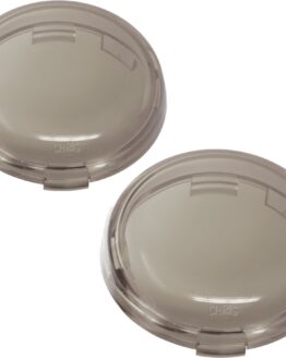 Smoke 2" Bullet Turn Signal Lenses Pair Fits Harley 99+