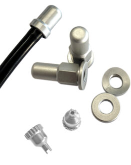 Dress Up Kit w/ Fuel Vent, Rim Locks, & Valve Caps - Silver