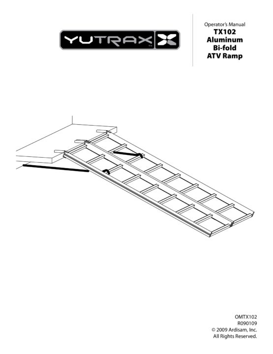 Bi Fold Loading Ramp - 48x69 - 69" Long, 48" Wide, Folds to 25" - Image 3