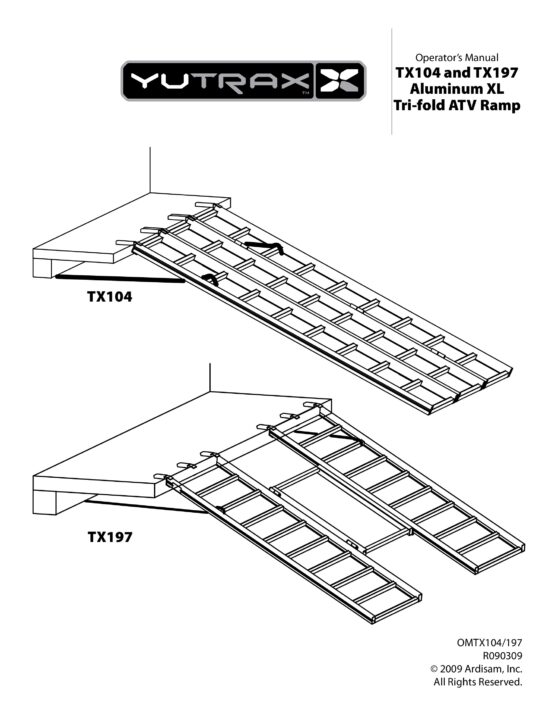 Tri Fold "XL" Loading Ramp - 50x78 - 78" Long, 50" Wide, Folds to 17.5" - Image 3