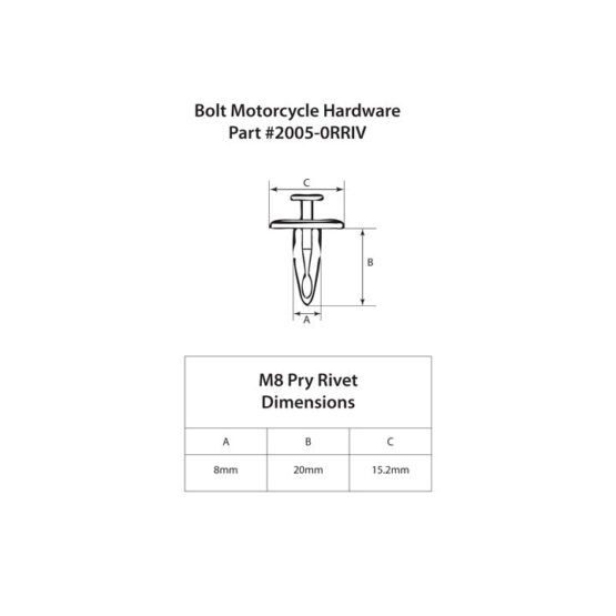 M8 Pry Rivet Kit 10 Pack - Image 5