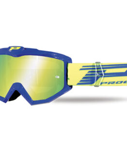 3201 Atzaki MX Goggles - Blue Frame w/ Multilayer Yellow Iridium Lens