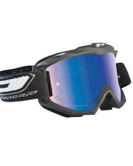 Pro Grip 3204 MX Goggles Matte Black Frame Blue Iridium Lens