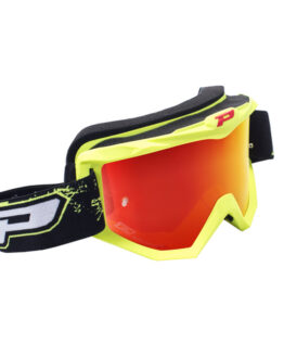 Pro Grip 3204 MX Goggles Fluorescent Yellow Frame with Iridium Lens