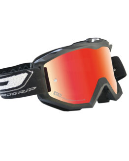 Pro Grip 3204 MX Goggles Black Frame Red Iridium Lens