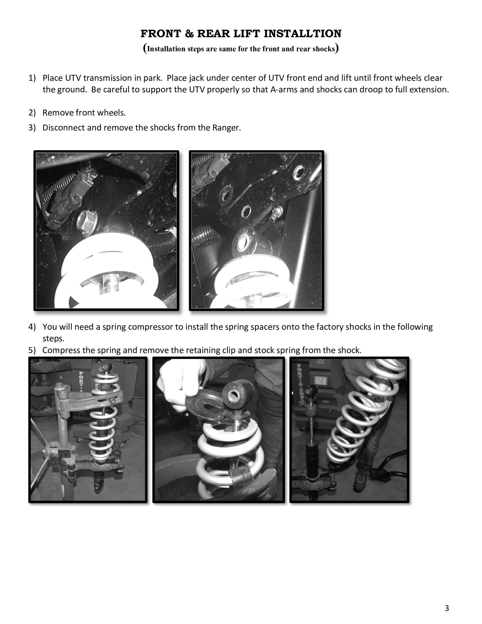 High Lifter PLKRNGXD-00 UTV Lift Kit For Polaris Ranger XD 1500 - Image 10