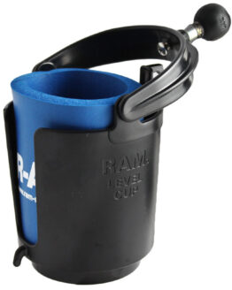 Ram Accessory - Self Leveling Cup Holder w/ 1" Ball and Cozy