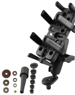 Ram Kit - Motorcycle Fork Stem Mount w/ Finger-Grip Phone & Accessory Holder