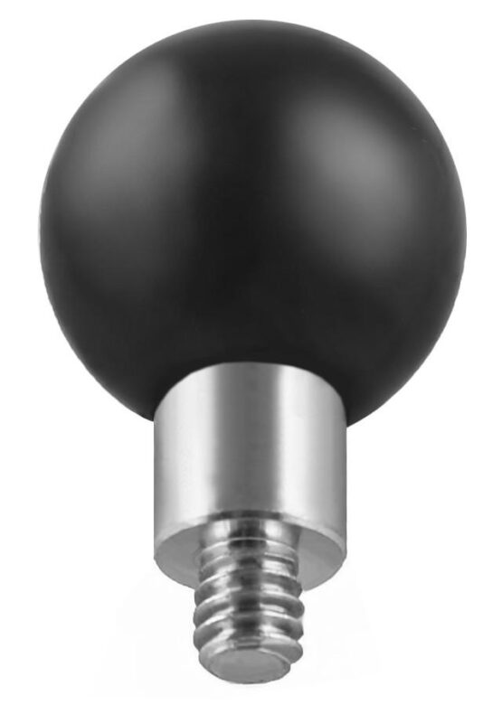 Ram Adapter - 1" Ball With 1/4"-20 Male Threaded Post For Cameras