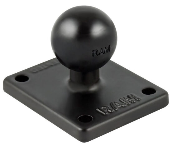 Ram Adapter - 2" x 1.7" Base w/ 1" Ball Form Garmin Zumo & TomTom Rider