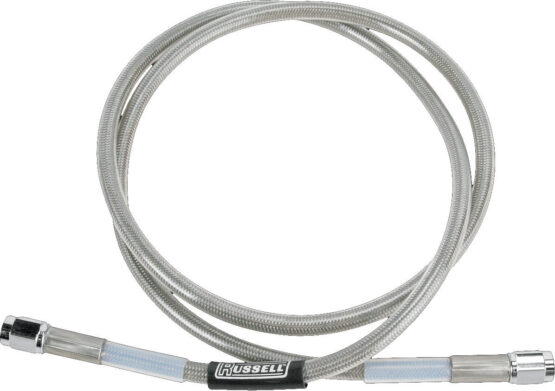 Russell Universal Braided Stainless Steel Brake Line - 42"