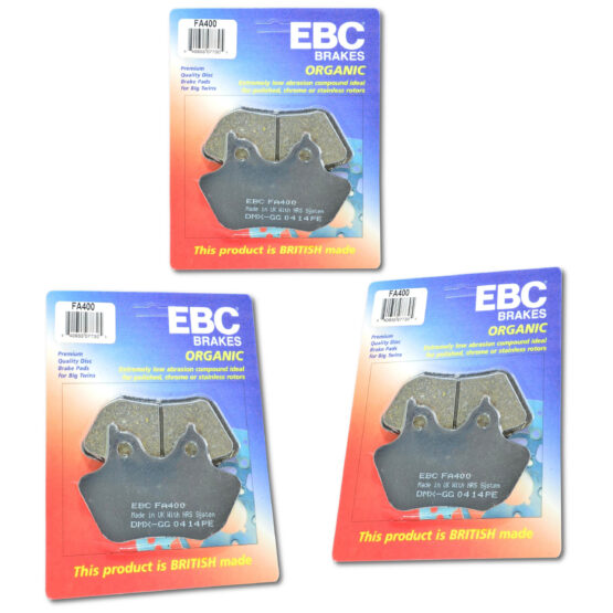 Standard Organic Brake Pads - Set of 3 For Front & Rear