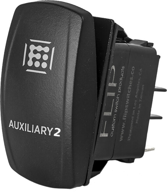 "Auxilary 2" Illuminated Rocker Switch