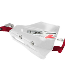 Drop Handguard Handlebar Armor / XC Pro Protector Kit - 7/8" White / Red