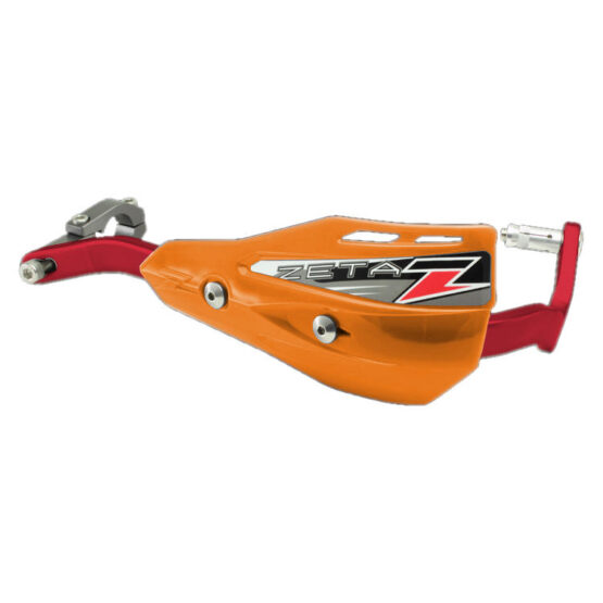 Drop Handguard Handlebar Armor / X2 Protector Kit - 7/8" Orange / Red