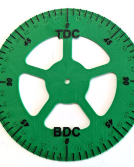 Engine Timing Degree Wheel 6.75" Diameter - Green & Black Plastic