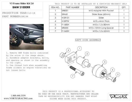 V3 2.0 Frame Slider Kit - Image 2