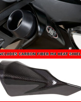 Black GP Slip On Exhaust w/ Carbon Fiber Heatshield