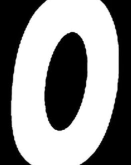 #0 7" Tall White "SX" Stick-On Race Numbers - 3 Pack