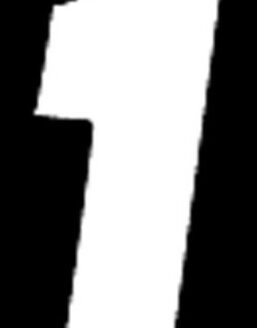 #1 5" Tall White "SX" Stick-On Race Numbers - 3 Pack