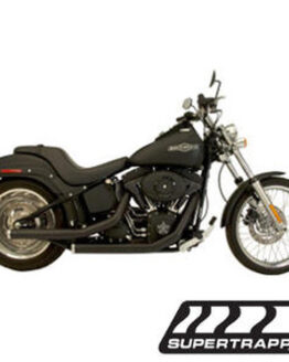 Black Mean Mothers Exhaust Drag Pipes - Staggered