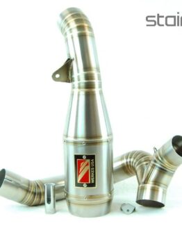 GP Slip-On Exhaust Stainless Steelc w/ dB Killer Fits 17-21 Ducati SuperSport