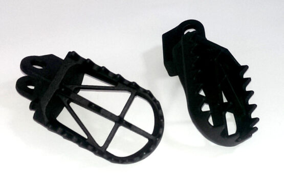 Wide MX Foot Pegs - High (+5mm) Height Chromoly