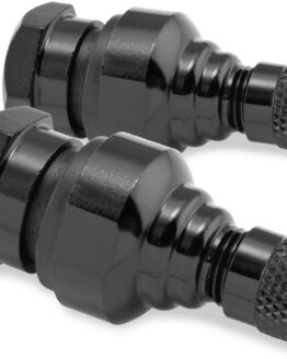 Motorcycle Aluminum Forged Valve Stems Japanese 11.3mm - Black