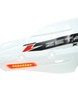 Zeta XC Flasher White Handguard Shields For Bar Armor Guards