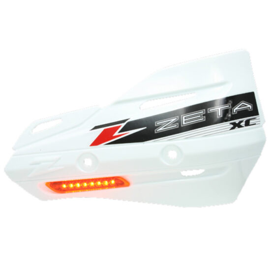 Zeta XC Flasher White Handguard Shields For Bar Armor Guards