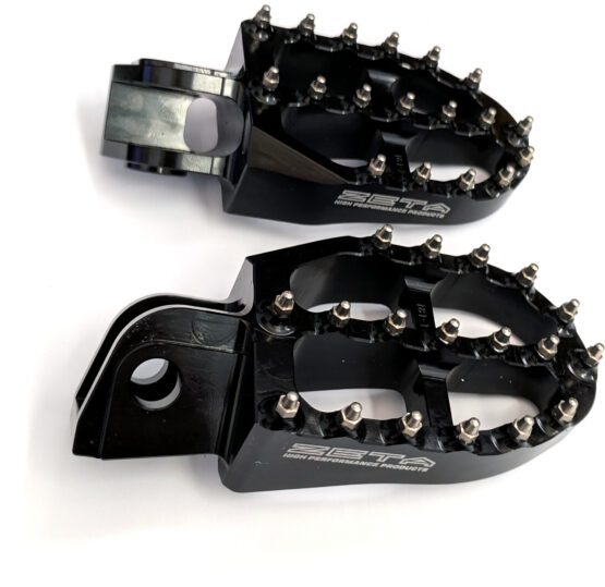 57mm Ultra Wide Black Aluminum Footpegs