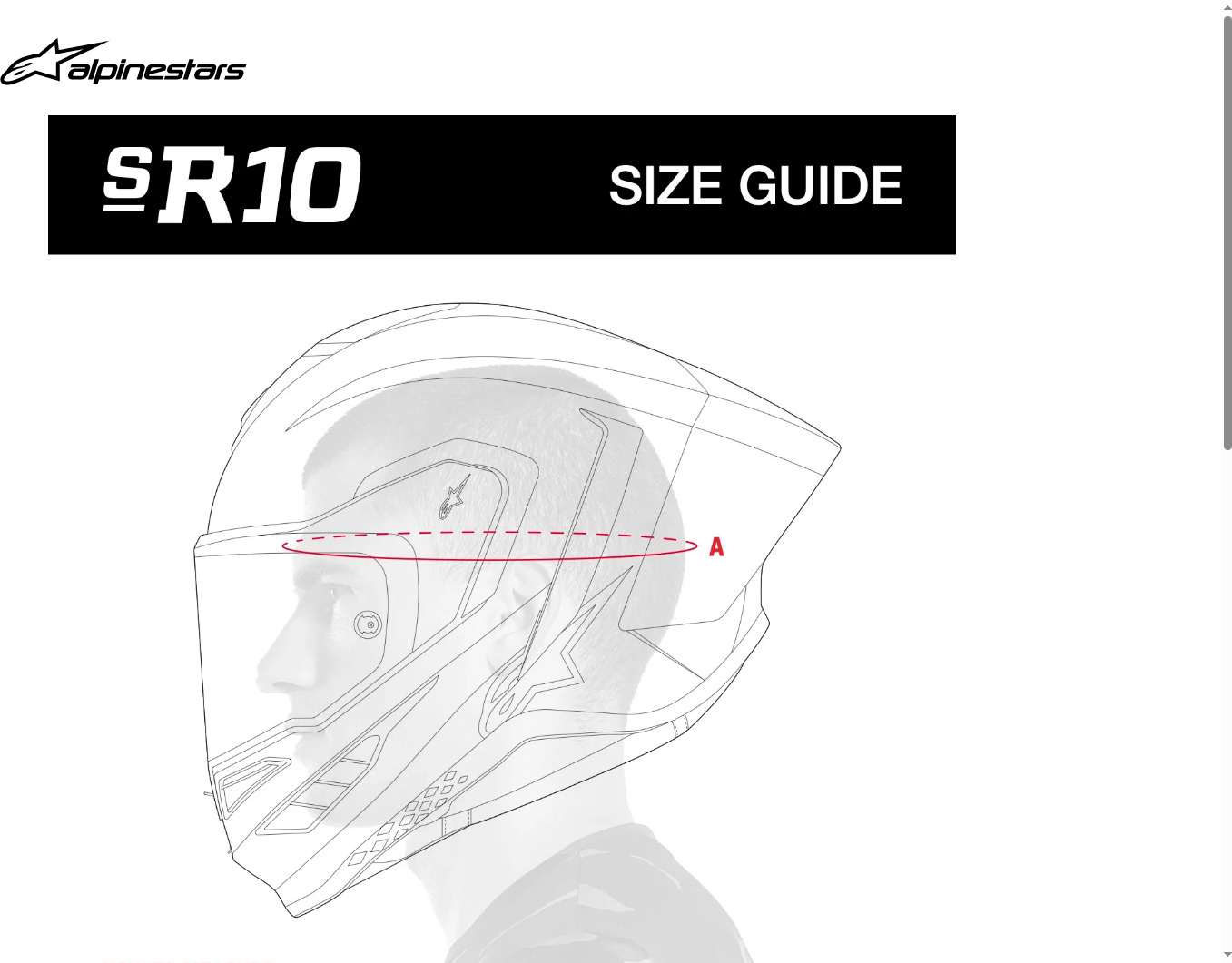 Alpinestars Supertech R10 Team Helmet Black/Red/White Large - Image 5